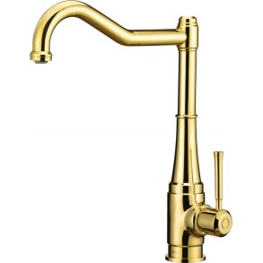 Kitchen faucet with rectangular spout