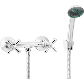 Wall-mounted shower faucet with shower set