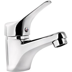 Basin mixer with automatic stopper