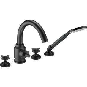 4-hole bathtub mixer with shower set