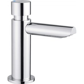 Timed washbasin mixer
