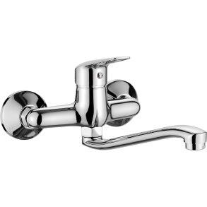 Wall-mounted kitchen faucet