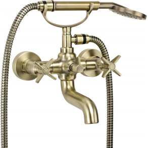 Bathtub mixer with shower set