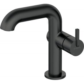 Basin mixer with rectangular spout