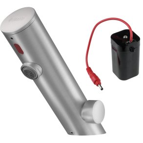 Touchless washbasin mixer with temperature control - 4xAA