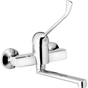 Wall-mounted washbasin mixer with lever Clinic