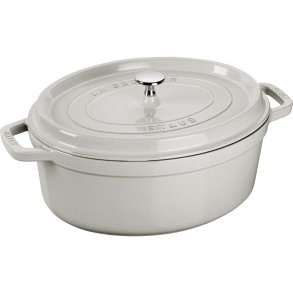 STAUB LA COCOTTE Cast iron pot oval 2.35 ltr, truffle