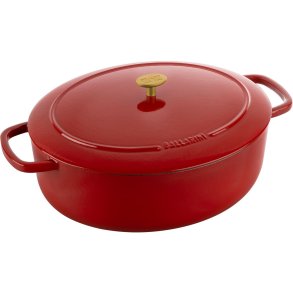 Ballarini Bellamonte oval cast iron pot - Red, 7.5 ltr