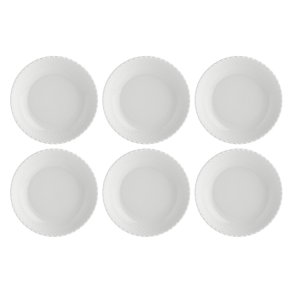 Set of 6 Momenti Soup Plates - White, 24 cm