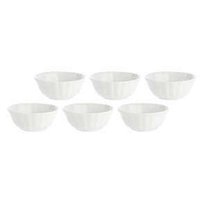 Set of 6 Ducale Salad Bowls - White, 12 cm