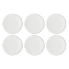 Set of 6 Essenziale Gourmet dinner plates - White, 21 cm
