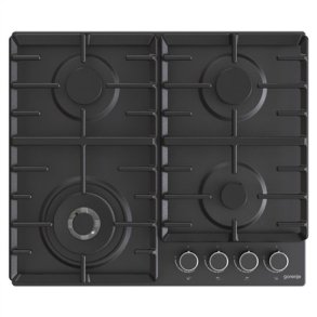 Gorenje Hob GW642AB Gas Number of burners/cooking zones 4 Rotary knobs Black
