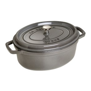 STAUB Oval stbejernsgryde 3,2 l grafit