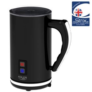 Adler AD 4478 milk frother/warmer Automatisk Sort, Hvid