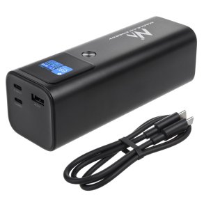 Mobile Battery Power Bank Maclean, 24600mAh, Power Delivery (PD) 140W, Fast/Quick/Super Charge, 88.56Wh, 2x Type-C, USB, MCE335