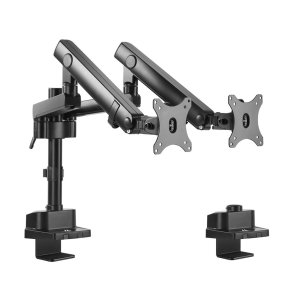 Maclean Desktop Mount for 2 LCD Monitors, Vesa 75x75 and 100x100, 17-32