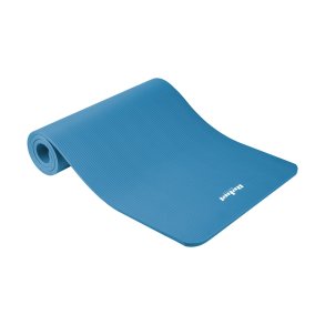 Gymnastic mat for yoga, pilates, fitness, 183x61cm, thickness 1.5cm, NBR material, blue, REBEL ACTIVE