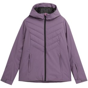 Women's ski jacket 4F F122 dark purple 4FAW23TJACF122 50S