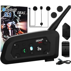 Ejeas V6 Pro TYP-C Intercom (1 Helmet Set)