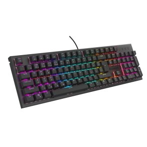 KLAWIATURA DLA GRACZY GENESIS THOR 303 CZ/SK PODWIETLENIE RGB MECHANICZNA SILENT SWITCH CZARNA HOT