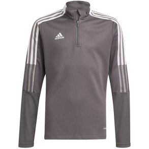 adidas Tiro 21 Training Top Youth Sweatshirt Grey GM7321 116cm