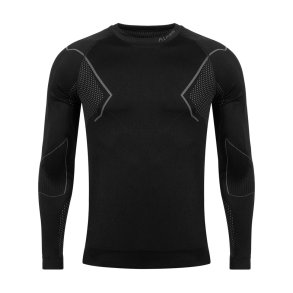 Men's thermoactive sweatshirt Alpinus Active Base Layer black-gray GT43189 S