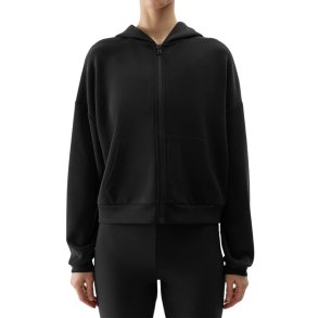 Women's sweatshirt 4F F1002 deep black 4FWSS24TSWSF1002 20S M