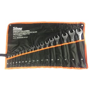 COMBINATION WRENCH 17pcs. /SILVER 6-22mm