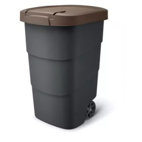 KEDEN WHEELER WASTE BIN 90 L - BROWN