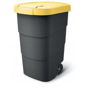 KEDEN WHEELER GARBAGE BIN 90 L - YELLOW | Sourcing