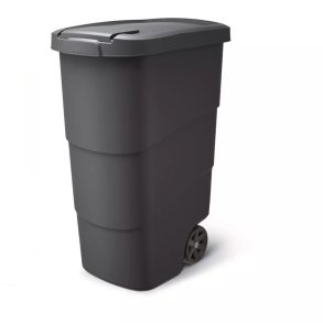 KEDEN WHEELER WASTE BIN 90 L - BLACK RECYCLED*