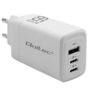 Qoltec 65W GaN Wall Charger White