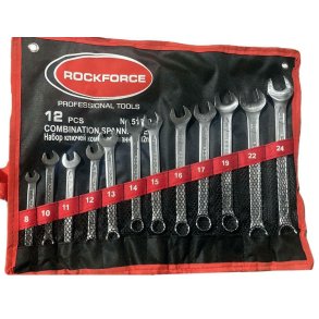 ROCKFORCE COMBINATION WRENCH set 12el. (8-24mm)
