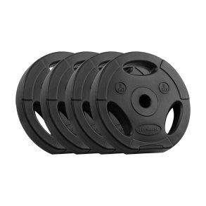 Bituminous Weight Set 4x5kg, bore 31mm, disc with handles, REBEL ACTIVE