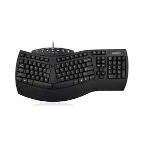 Perixx PERIBOARD-512 Classic Ergonomic Wired Keyboard, Black