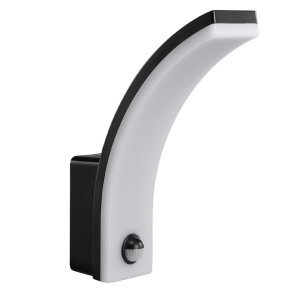 LED Motion Sensor Lamp Maclean, PIR Motion Sensor, Black, 20W, IP65, 2000lm, Neutral White (4000K) MCE512 B