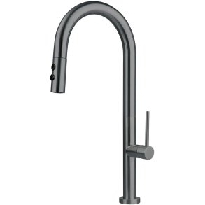 Kitchen faucet with pull-out spout - 2 types of spray