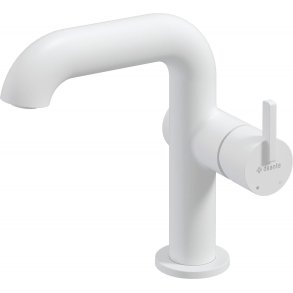 Washbasin mixer with rectangular spout