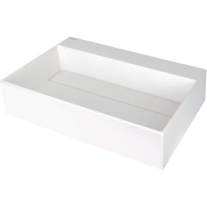 Granite countertop washbasin with a place for a tap - with a grille