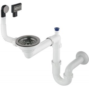 Siphon for 1-bowl granite sink - Space-Saver