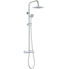 Rain shower with thermostatic mixer
