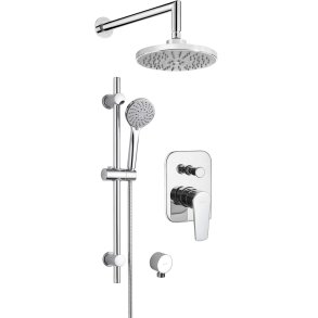 Concealed shower set