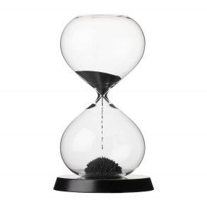 RITUALI DOMESTICI SCORRENDO Hourglass black 13.5 x 23 cm