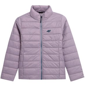 Girls' down jacket 4F light purple 4FJSS23TDJAF073 52S 122cm