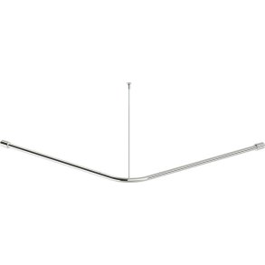 Steel shower curtain rod