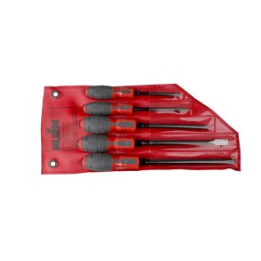 Screwdriver set 5 pcs: 4 flat, 1 cross