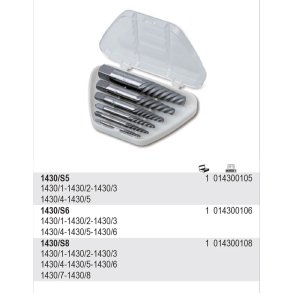 BETA screw extractor set 8 pcs 1430/S8