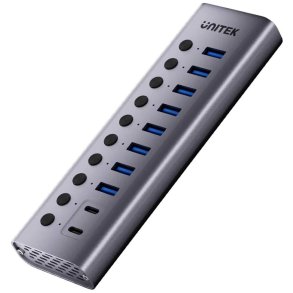 Unitek Hub USB C/USB A 10in1 5Gbps with port switches