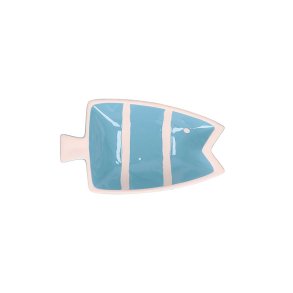 RITUALI DOMESTICI PELAGICOILLOGICO Fish Plate Light Blue 23 x 14 x 4.5 cm