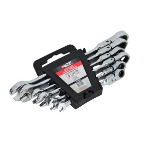 AW COMBINATION WRENCH WITH SIN. WRIST. KPL. 6pcs 8-19mm